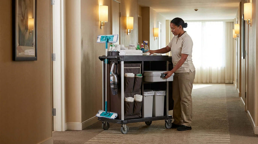 5 Must-Have Accessories to Supercharge Your Housekeeping Carts Functionality