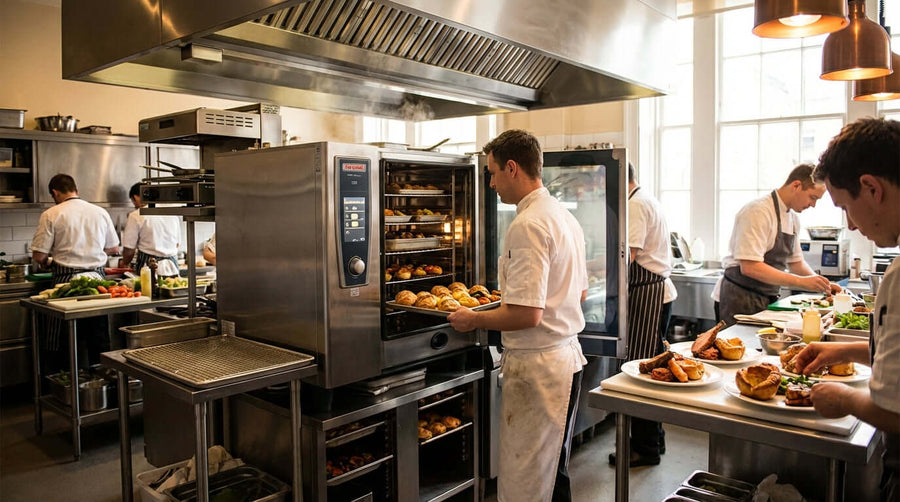 How a High-Performance Convection Oven Boosts Your Restaurants Bottom Line in a busy commercial kitchen baking pastries