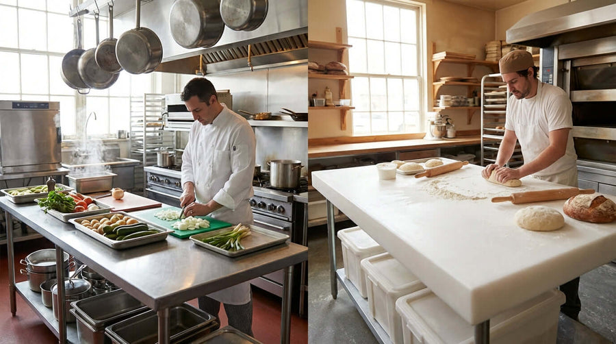 Stainless Steel vs. Plastic Prep Tables: Which is the Best Investment?