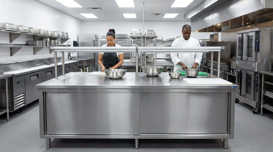 Why NSF-Certified Enclosed Base Tables Are a Non-Negotiable Kitchen Investment