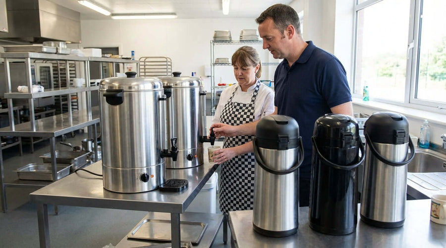 Coffee Urns vs. Airpots: Which Hot Beverage Dispenser is Right for Your Event?