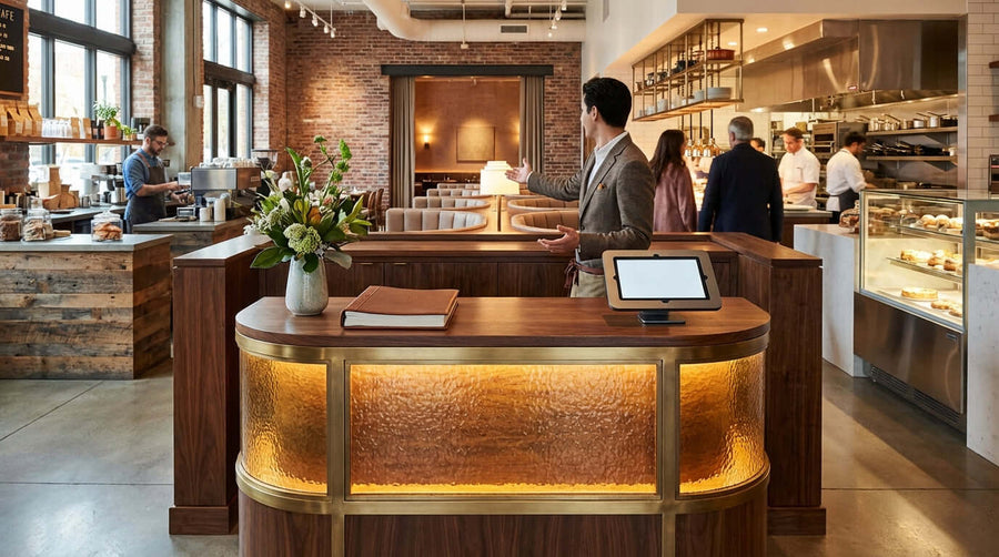 Branding Your Welcome: The Power of Customizing Your Hostess Station