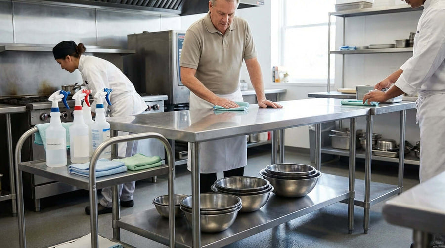 Easy Cleaning and Maintenance Tips for Your Stainless Steel Work Tables