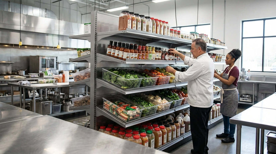Beyond Snacks: Innovative Uses for Slanted Shelving in Your Cafe or Deli