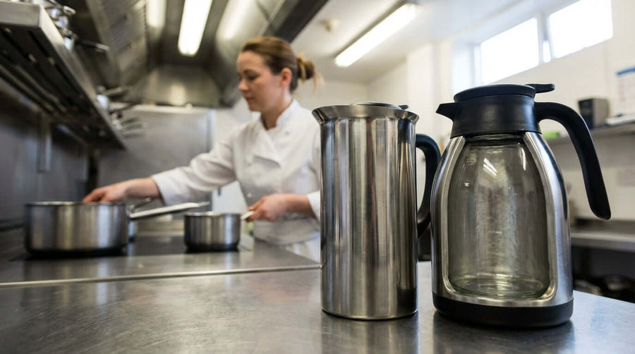 Stainless Steel vs. Glass-Lined Carafes: Which is Best for Your Business?
