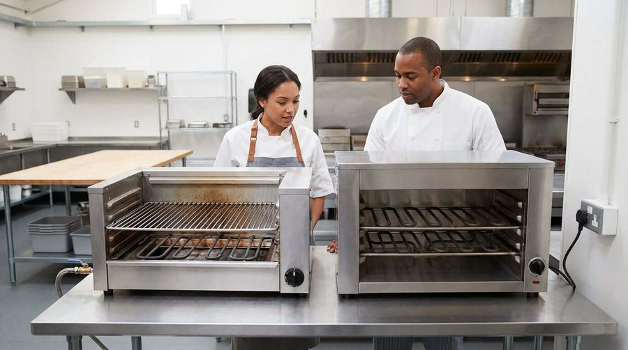 Gas vs. Electric Salamander Broilers: Which is Right for Your Kitchen?