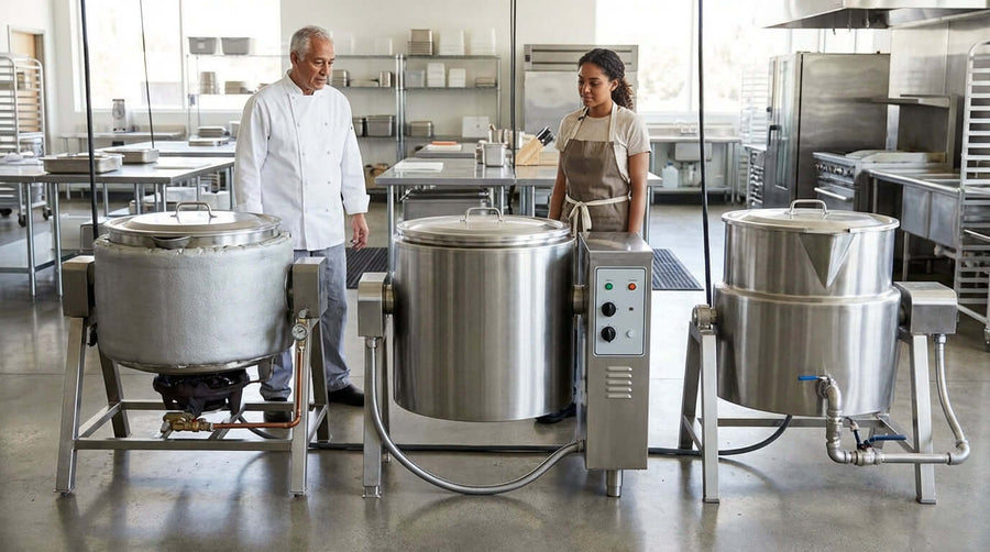 Gas vs. Electric vs. Direct Steam Kettles: A Head-to-Head Comparison