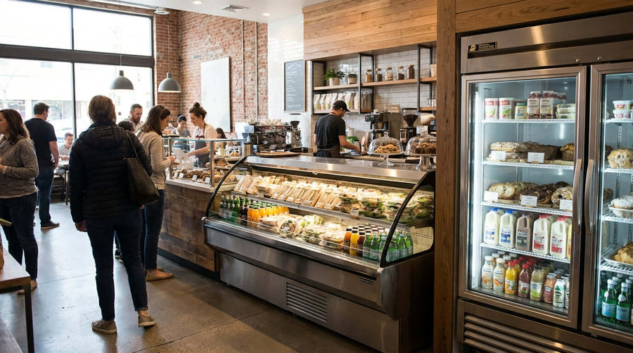 Open-Air Merchandisers vs. Glass Door Refrigerators: Which is Best for Your Business?