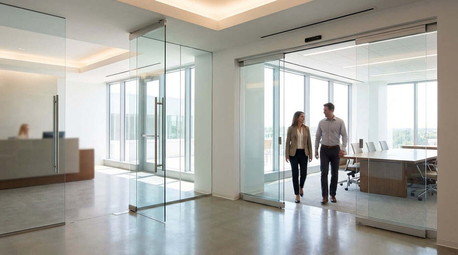 Swing vs. Sliding: Which Glass Door Type is Right for Your Business Space?