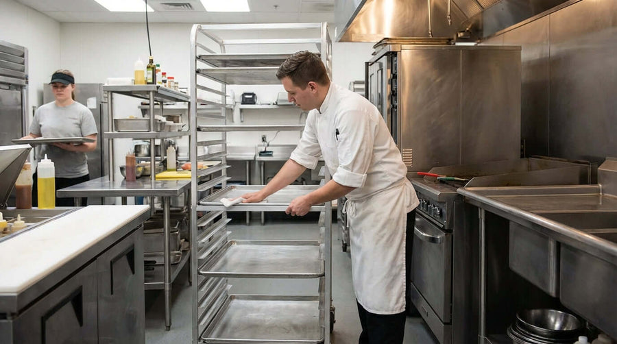 5 étapes simples pour entretenir et nettoyer les étagères de vos chariots commerciaux