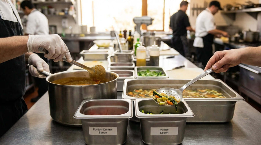 Solid vs. Perforated: Which Portion Control Spoon is Right for the Job?
