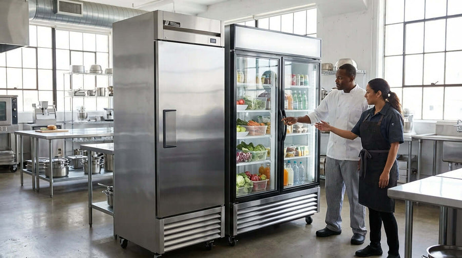 Solid Door vs. Glass Door Refrigerators: Which is Best for Your Business?