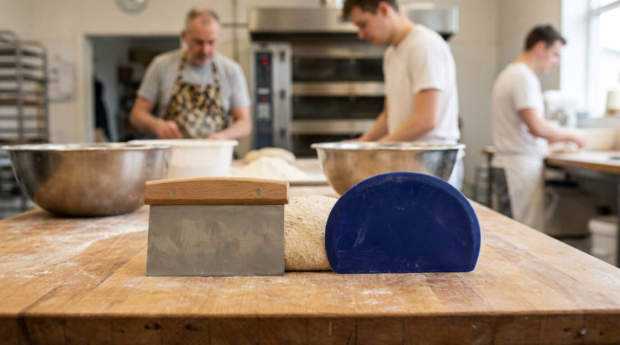 Metal vs. Plastic: How to Choose the Right Dough Scraper for Your Bakery