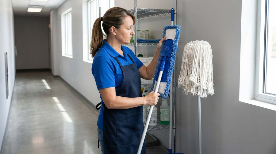 Microfiber vs. Cotton Dust Mops: Which is Best for Commercial Kitchens?