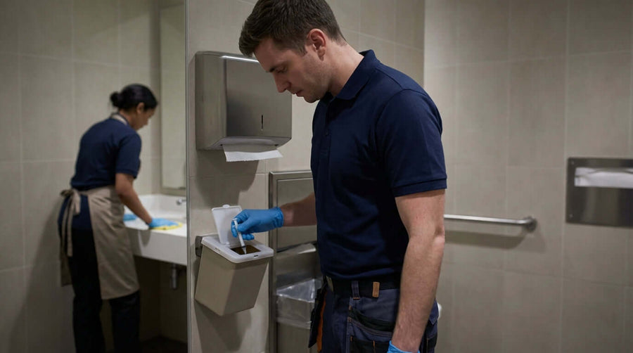 Protecting Your Cleaning Crew: The Hidden Dangers of Improper Sharps Disposal.