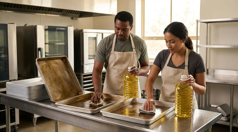 How to Season and Maintain Your Natural Finish Aluminum Bun Pans