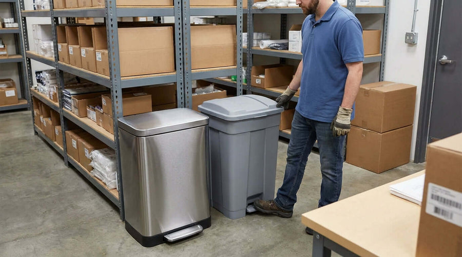 Stainless Steel vs. Plastic: Which Step-On Container is the Best Investment?