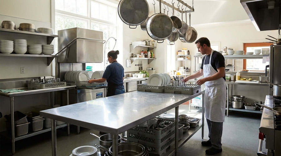 Le guide ultime : Choisir la bonne table propre pour la vaisselle de votre cuisine commerciale