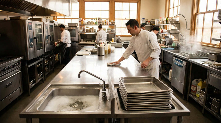 Keep It Gleaming: A Simple Guide to Cleaning and Maintaining Your Stainless Steel Dishtables