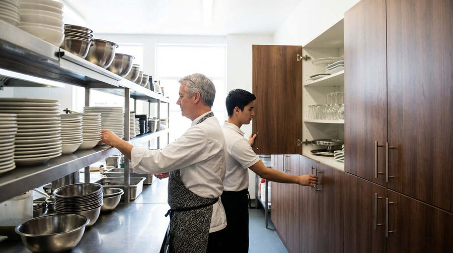 Open Shelving vs. Enclosed Cabinets: Which Dish Storage is Best for Your Business?