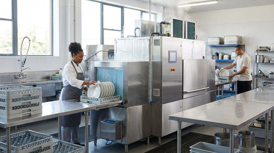 Au-delà de la vitesse : comment les lave-vaisselle à convoyeur écoénergétiques réduisent l’empreinte de votre cuisine