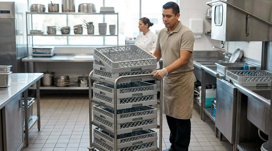 5 Ways Dish Rack Dollies Drastically Reduce Workplace Injuries