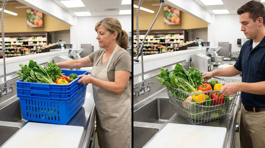 Material Matters: Why Food-Grade Plastic vs. Wire Baskets Makes a Difference