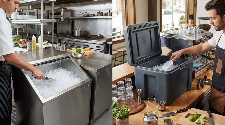 Stainless Steel vs. Polyethylene: Which Ice Bin is Best for Your Business?