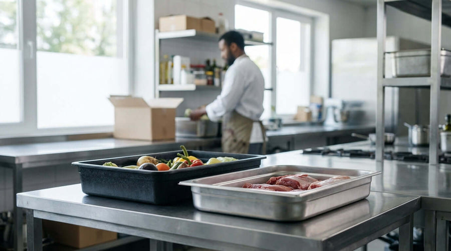 ABS Plastic vs. Stainless Steel: Choosing the Right Market Tray for Your Display