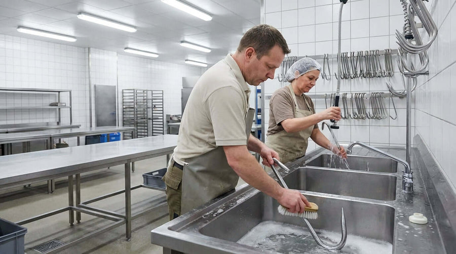La sécurité alimentaire d’abord : comment nettoyer et désinfecter correctement vos hameçons à viande