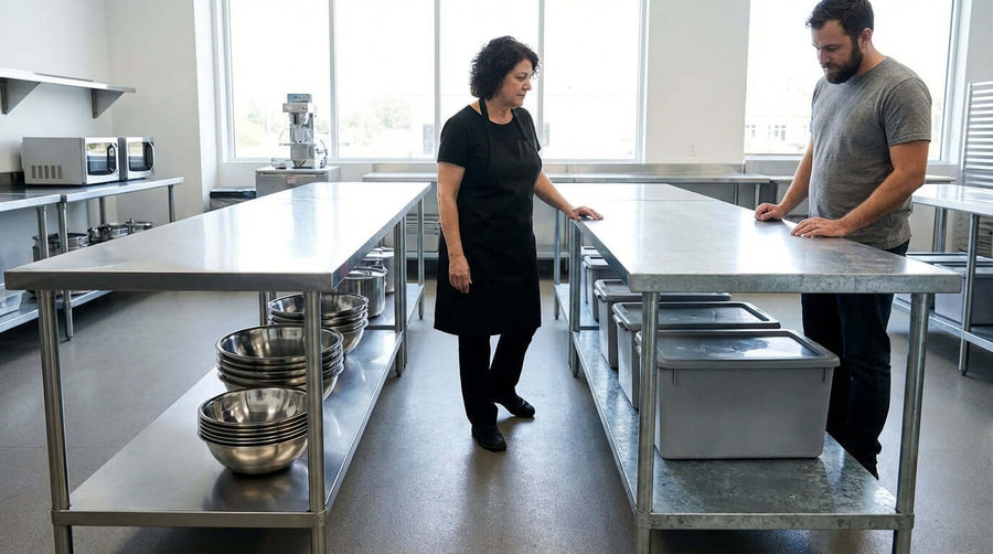 Stainless Steel vs. Galvanized: Which Undershelf is Best for Your Restaurant?