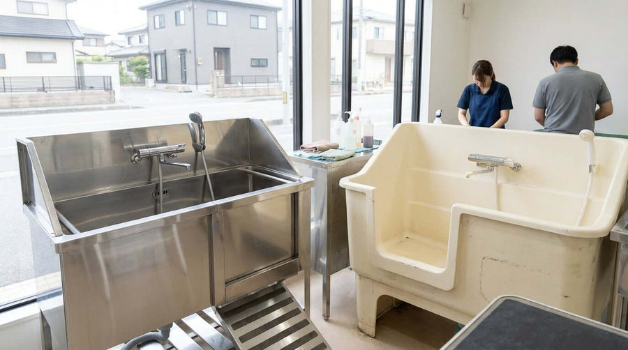 Stainless Steel vs. Plastic: Why a Steel Pet Grooming Tub is a Smarter Investment