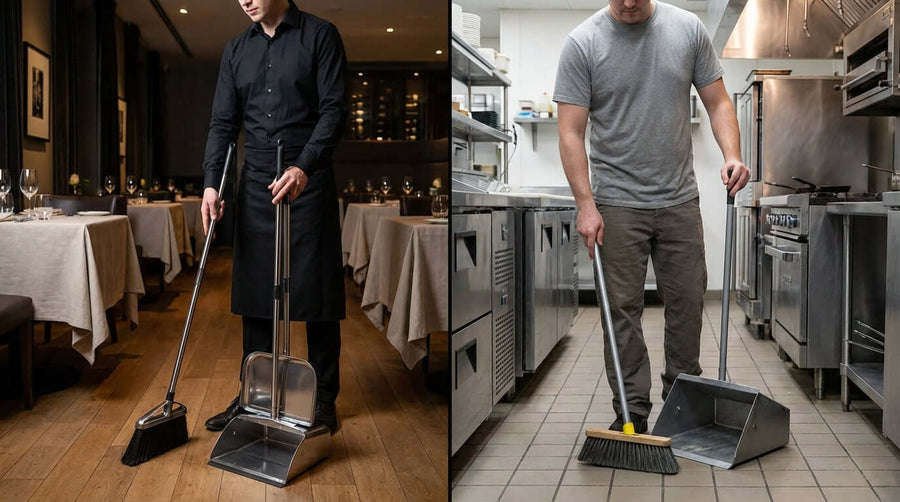 Front-of-House vs. Back-of-House: Why You Need Different Dust Pans