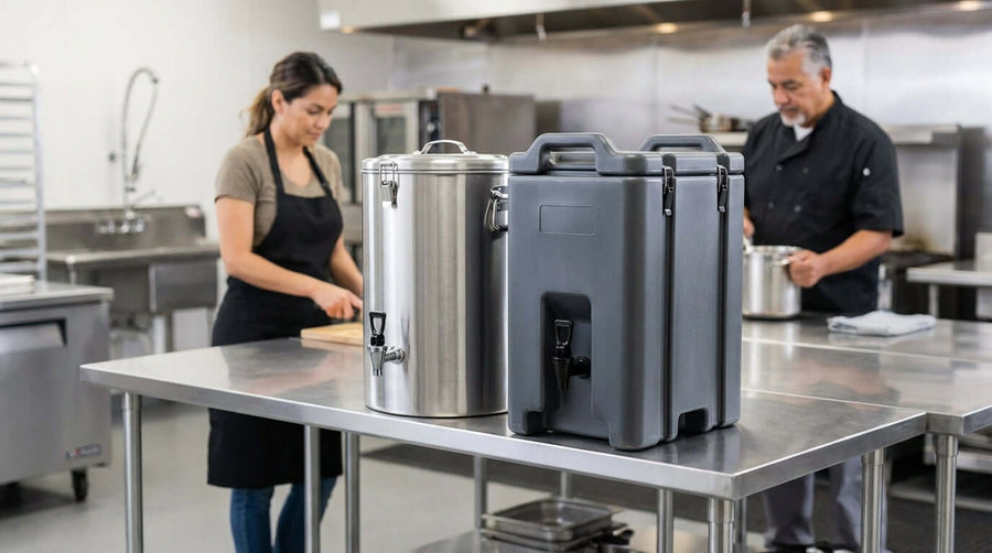 Stainless Steel vs. Plastic: Choosing the Right Insulated Dispenser for Your Business