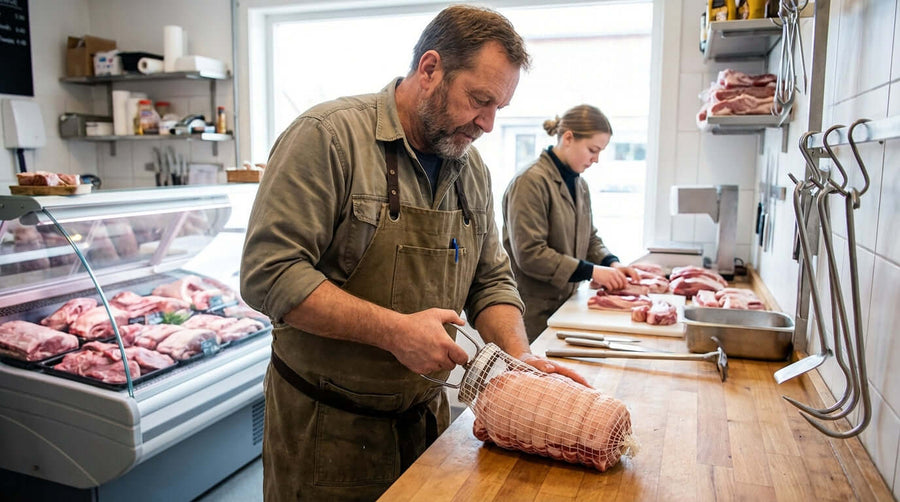 A Butchers Guide: How to Use a Meat Net Applicator for Perfect Roasts
