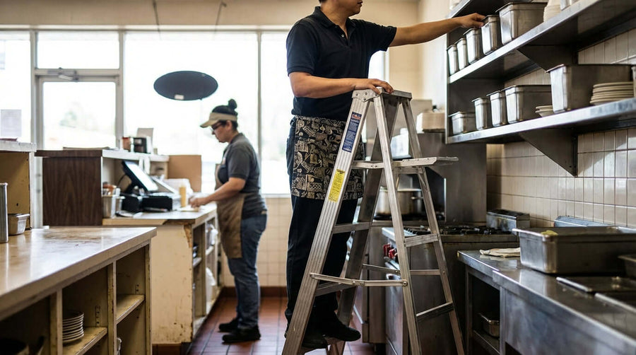 The Ultimate Buyers Guide: How to Choose the Right Step Ladder for Your Restaurant or Retail Store