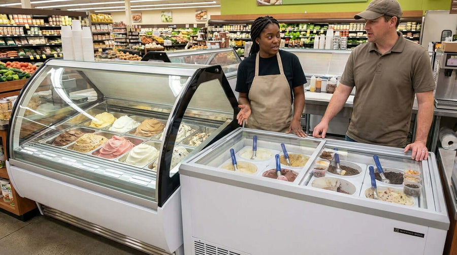 Gelato Case vs. Ice Cream Dipping Well: Whats the Difference?