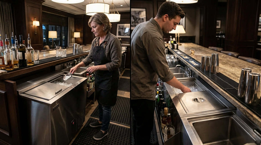 Undercounter vs. Drop-In Ice Bins: Which is Best for Your Bar?