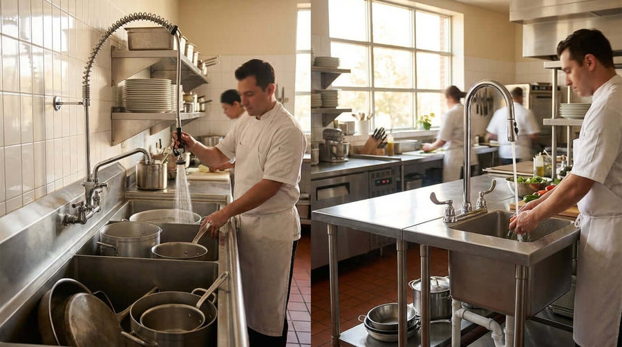 Wall-Mount vs. Deck-Mount Faucets: Whats Best for Your Commercial Sink?