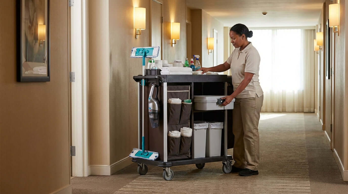 5 Must-Have Accessories to Supercharge Your Housekeeping Carts Functionality