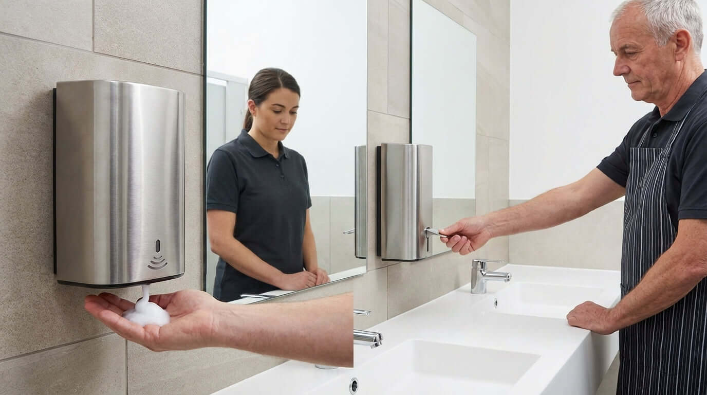 Touchless vs. Manual: Choosing the Right Dispenser for Your Restaurants Needs
