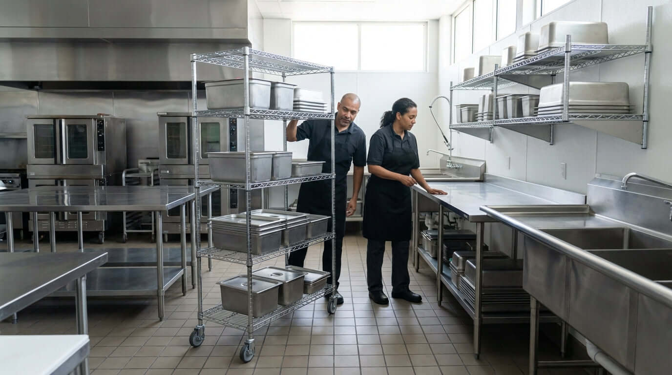 Why NSF Certification Matters for Your Food Service Cart Shelves