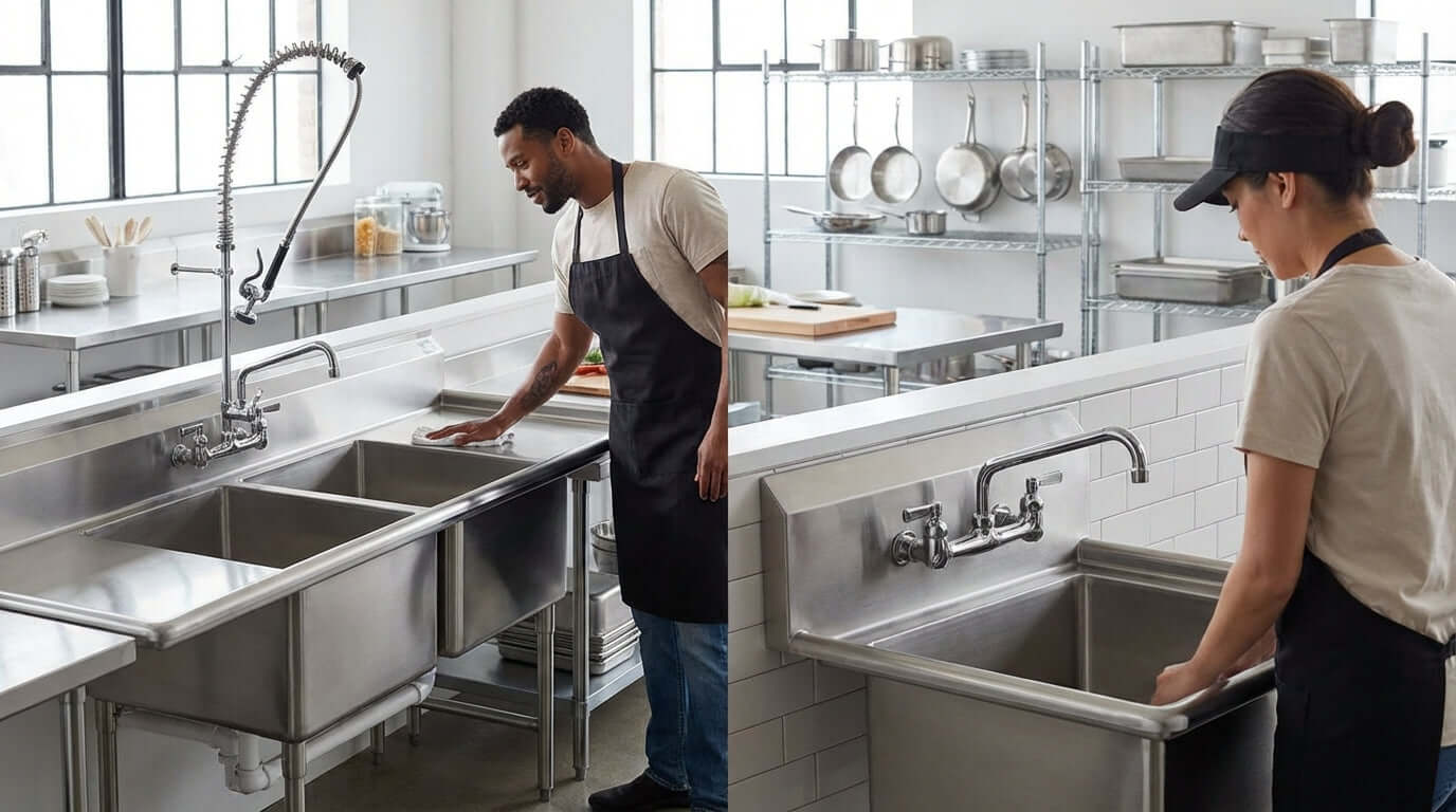 Deck Mount vs. Wall Mount Faucets: Which is Right for Your Restaurant?