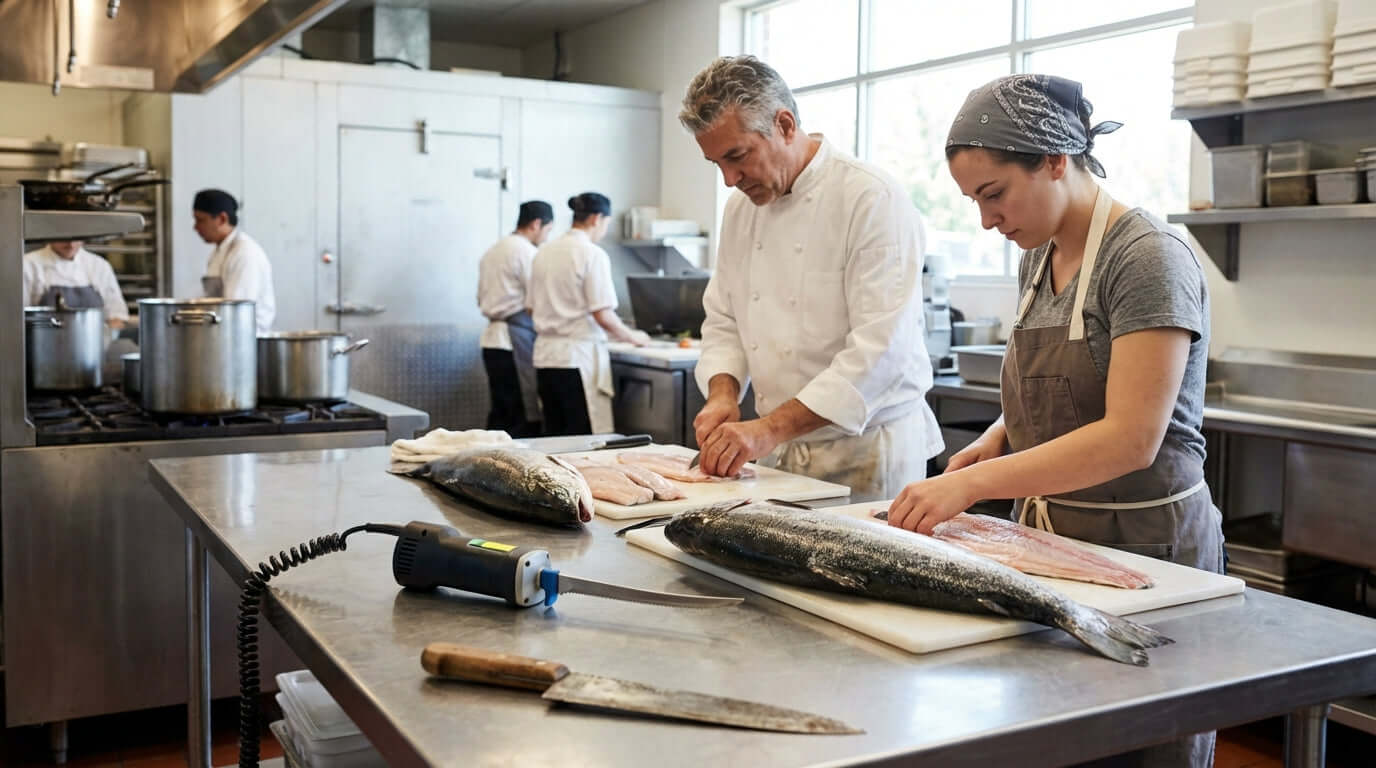 Electric vs. Manual Fillet Knives: Which is Best for a High-Volume Kitchen?