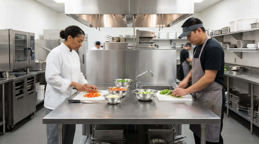 Pourquoi un dosseret intégré est une caractéristique non négociable pour votre table de préparation