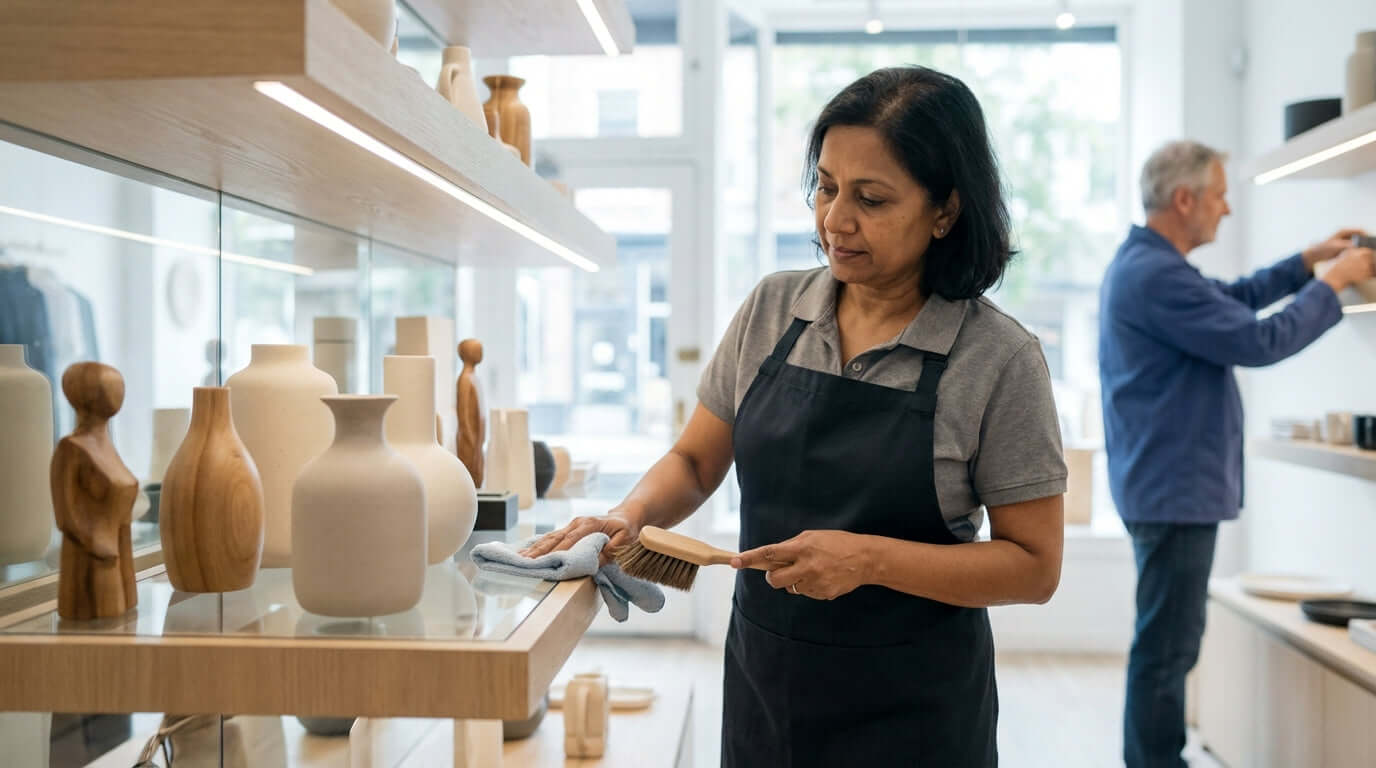 Keep Your Merchandise Pristine: Dusting Techniques for Retail Displays