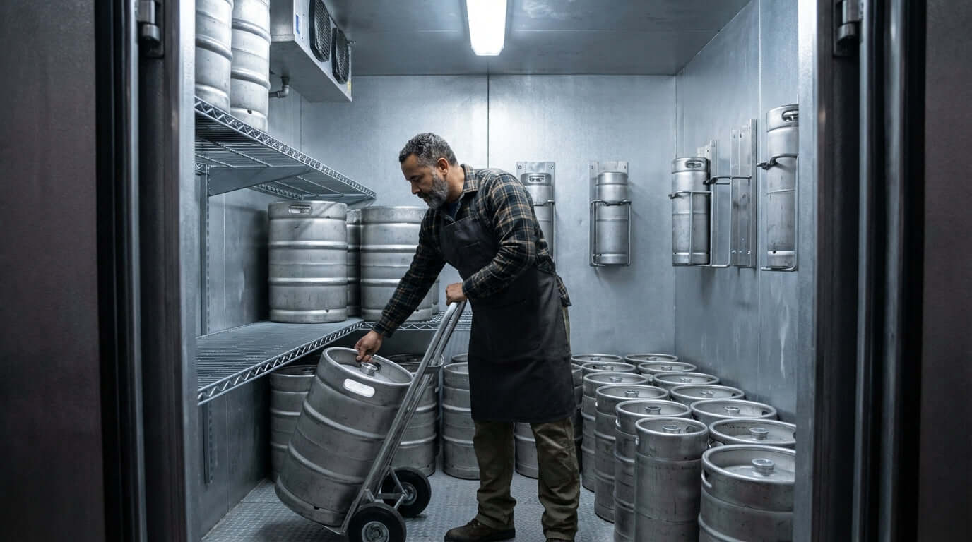 Small Space, Big Pour: 5 Keg Storage Hacks for Your Walk-In Cooler