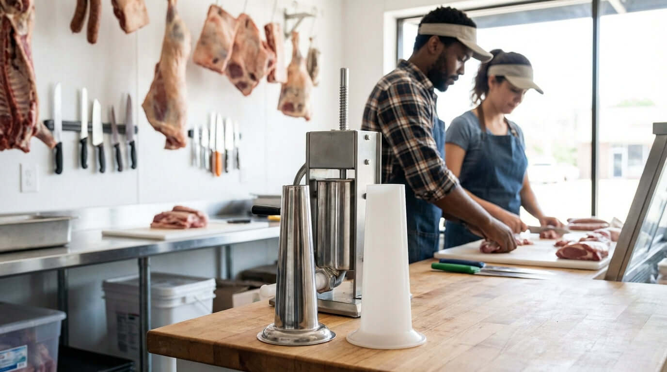 Stainless Steel vs. Plastic: Which Sausage Stuffing Horn is Best for You?