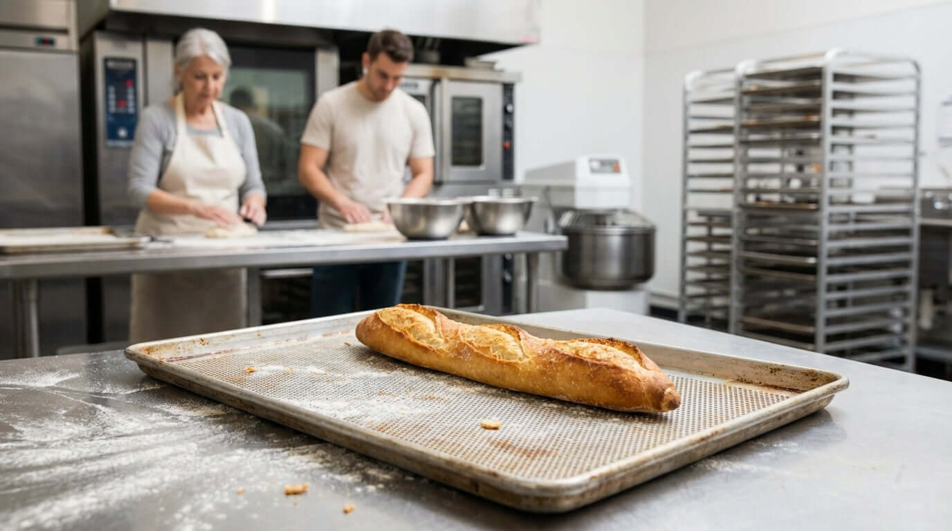 The Secret to a Crispy Crust: Why a Perforated Baguette Tray is a Game-Changer
