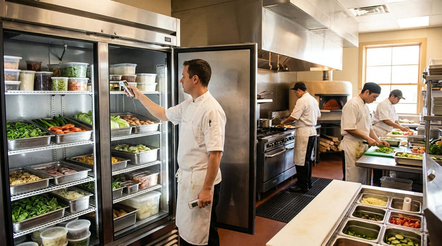 The Temperature Danger Zone: Protecting Your Customers and Your Reputation in a commercial kitchen checking walk-in cooler temperature